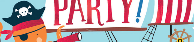 Th�me d'anniversaire Pirate Birthday pour votre enfant