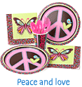 Th�me anniversaire Peace and Love pour l'anniversaire de votre enfant