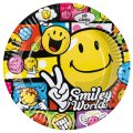 8 assiettes Smiley world