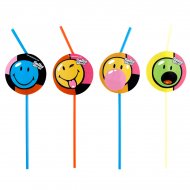 8 pailles Smiley world