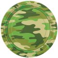 8 assiettes camouflage