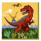 16 serviettes T-rex