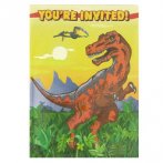 8 invitations T-rex