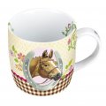 Mug en porcelaine tendre cheval