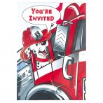 8 invitations pompier