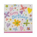 16 serviettes Fleurs et Papillons 2