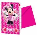 6 cartes d'invitations Minnie