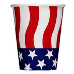 8 gobelets American party