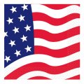 16 serviettes American party