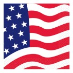 16 serviettes American party