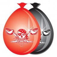8 Ballons Red Pirate
