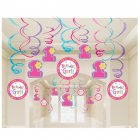 30 d�corations � suspendre First Birthday Rose