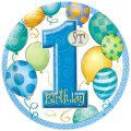 8 assiettes anniversaire 1 an gar�on
