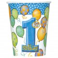 8 gobelets anniversaire 1 an gar�on