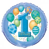 Ballon Mylar Anniversaire 1 an Gar�on