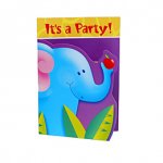 8 invitations Jungle-Party