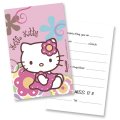 6 invitations Hello Kitty bamboo