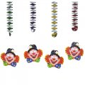 4 d�corations spirale Clown