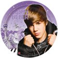 8 assiettes Justin Bieber