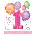 8 pochettes � cadeaux anniversaire 1 an fille