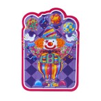 6 invitations Clown