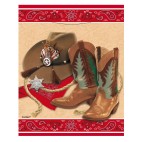 8 pochettes � cadeaux western