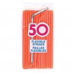 50 pailles Oranges