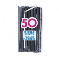 50 pailles Noires