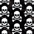 36 serviettes T�te de mort