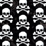36 serviettes T�te de mort