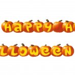 Banni�re citrouilles ''Happy halloween''