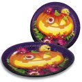 8 assiettes citrouille et araign�es