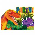 8 invitations Dino-Party!