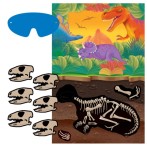 Grand jeu de dinosaures � fixer au mur