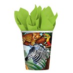 8 gobelets Safari-Party!