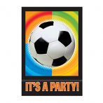8 invitations Foot-Party!