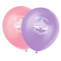 8 ballons Birthday Princesse