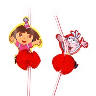 6 pailles m�daillon Dora