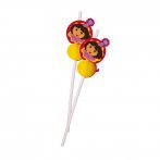 6 pailles médaillon Dora