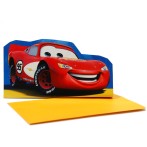 6 cartes d'invitation Cars