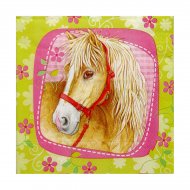 20 Serviettes Cheval