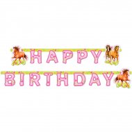 Guirlande Lettres Happy Birthday Cheval