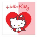 20 serviettes Hello Kitty Coeur rouge