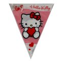 Guirlande fanions Hello Kitty Coeur rouge