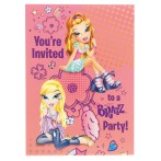 8 invitations Bratz