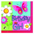 16 serviettes Birthday Girl