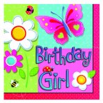 16 serviettes Birthday Girl