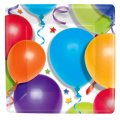 8 assiettes carr�es Ballons 