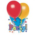 8 Invitations Ballons