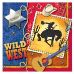 16 serviettes Cowboy